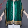 Style Green Hooded Leopard Print Silk Shawl LY2405 -Ada Fashion Style Green Hooded Leopard Print Silk Shawl2
