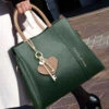Style Green Versatile Large Capacity Leather Tote Handbag ZX1008 -Ada Fashion Style Green Versatile Large Capacity Leather Tote Handbag1