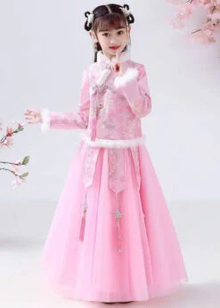 Style Pink Embroideried Warm Fleece Girls Coats And Tulle Maxi Skirts Two Pieces Set Long Sleeve ML0166 11 Style Pink Embroideried Warm Fleece Girls Coats And Tulle Maxi Skirts Two Pieces Set Long Sleeve ML0166 -Ada Fashion Style Pink Embroideried Warm Fleece Girls Coats And Tulle Maxi Skirts Two Pieces Set Long Sleeve5 cec96c5e 34c9 43d8 95fa 8765c0f267cc