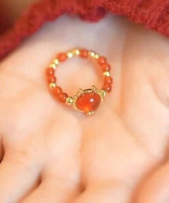 Stylish Red Sterling Silver Overgild Crystal Rings Two Piece Set KX1036 -Ada Fashion Stylish Red Sterling Silver Overgild Crystal Rings Two Piece Set5