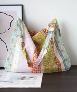 Summer Beige Print Large Capacity Canvas Satchel Bag Handbag SX1005 -Ada Fashion Summer Beige Print Large Capacity Canvas Satchel Bag Handbag4