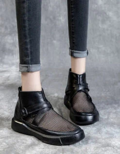Mesh Soft Soles Round Toe Ankle Boots -Ada Fashion Summer Mesh Soft Soles Round Toe Ankle Boots 35 43 Ada Fashion 178291614