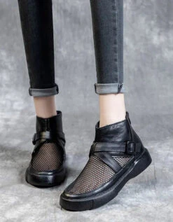 Mesh Soft Soles Round Toe Ankle Boots -Ada Fashion Summer Mesh Soft Soles Round Toe Ankle Boots 35 43 Ada Fashion 178291864