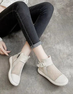 Soft Leather Mesh Sandals Boots -Ada Fashion Summer Soft Leather Mesh Sandals Boots Ada Fashion 178292293
