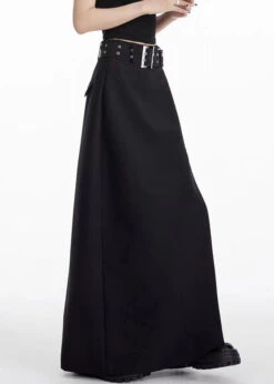 Unique Black Front Open High Waist Patchwork Spandex Maxi Skirts Summer LY9108 -Ada Fashion Unique Black Front Open High Waist Patchwork Spandex Maxi Skirts Summer5 1df48182 5161 4461 9185 31bd7a48f2ce