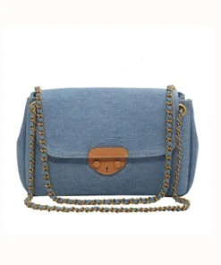 Unique Denim Blue Patchwork Chain Canvas Satchel Handbag LY1381 -Ada Fashion Unique Denim Blue Patchwork Chain Canvas Satchel Handbag5 3a69eb0e c1f7 4787 a195 70ba8a622e35