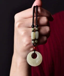 Unique Jade Hand Knitting Jade Little Fish Pendant Necklace ML0691 9 Unique Jade Hand Knitting Jade Little Fish Pendant Necklace ML0691 -Ada Fashion Unique Jade Hand Knitting Jade Little Fish Pendant Necklace Ada Fashion 162796042