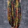 Unique Oversized Print Linen Silk Harem Pants Summer LY7062 -Ada Fashion Unique Oversized Print Linen Silk Harem Pants Summer1