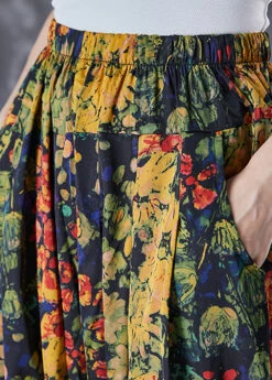 Unique Oversized Print Linen Silk Harem Pants Summer LY7062 -Ada Fashion Unique Oversized Print Linen Silk Harem Pants Summer5