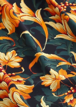 Unique Yellow V Neck Print Patchwork Chiffon Dresses Summer LY7743 -Ada Fashion Unique Yellow V Neck Print Patchwork Chiffon Dresses Summer5