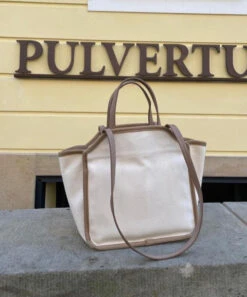 Versatile Beige Large Capacity Canvas Tote Handbag HJ1041 -Ada Fashion Versatile Beige Large Capacity Canvas Tote Handbag5