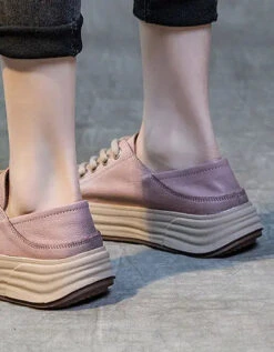 Versatile Leather Sneakers For Women -Ada Fashion Versatile Casual Leather Sneakers for Women Ada Fashion 177810223