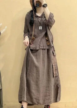 Hooded Tops And Skirts Cotton Two Pieces Set Summer