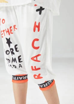 White Print Silk Tops And Pants Two Pieces Set Oversized Summer LY6107 -Ada Fashion White Print Silk Tops And Pants Two Pieces Set Oversized Summer4