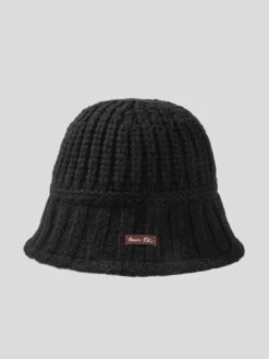Pure Color Knitted Patch Warm Hat -Ada Fashion Winter Pure Color Fashion Knitted Patch Warm Hat Ada Fashion 178577024
