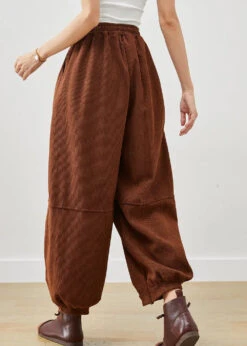 Women Corduroy Harem Pants Winter -Ada Fashion Women Coffee Oversized Corduroy Harem Pants Winter Ada Fashion 178310681