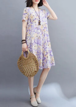 Women Light Purple Patchwork Print Mid Dresses Short Sleeveomen Light Purple Patchwork Print Mid Dresses Short Sleeve VB1015 -Ada Fashion Women Light Purple Patchwork Print Mid Dresses Short Sleeveomen Light Purple Patchwork Print Mid Dresses Short Sleeve3