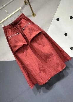 Women Mulberry Drawstring Pockets Patchwork Cotton Skirts Summer ML0722 -Ada Fashion Women Mulberry Drawstring Pockets Patchwork Cotton Skirts Summer Ada Fashion 163895861