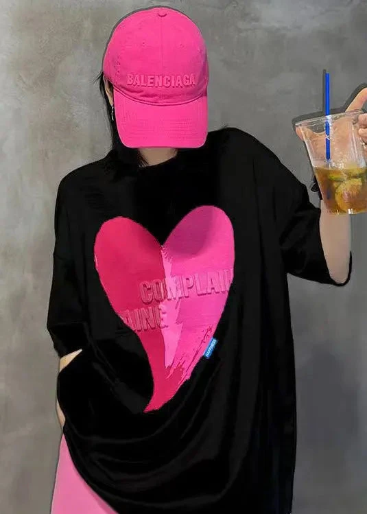 Women Pink O Neck Print Patchwork Tops And Shorts Cotton Two Pieces Set Summer LY9085 6 Women Pink O Neck Print Patchwork Tops And Shorts Cotton Two Pieces Set Summer LY9085 - Image 4