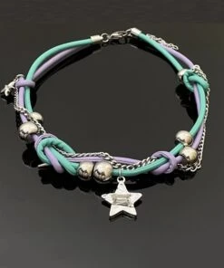 Women Purple Green Patchwork Alloy Colorful Stars Tassel Necklaces ML0670 -Ada Fashion Women Purple Green Patchwork Alloy Colorful Stars Tassel Necklaces Ada Fashion 162807044