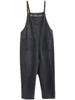 Women Solid Loose Denim Jumpsuits 13 Women Solid Loose Denim Jumpsuits -Ada Fashion Women Retro Spring Solid Loose Denim Jumpsuits Ada Fashion 177984178