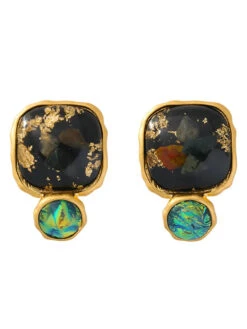 Women Copper Resin Sliver Earrings -Ada Fashion Women Vintage Copper Resin Sliver Earrings Ada Fashion 177797688