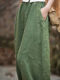 Women Fleece-lined Loose Harem Pants -Ada Fashion Women Winter Ramie Fleece lined Loose Harem Pants Ada Fashion 177749766