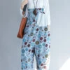 Casual Light Grey Pockets Patchwork Floral Denim Jumpsuits LY3968 -Ada Fashion d408fd6fdbae5c9e8dd977c4d03629fe 6f181ba9 4991 463a a286 0a69c993fecd
