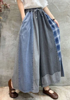 Casual Drawstring Elasticity Plaid Split-Joint Ninth Denim Pants LY3920 -Ada Fashion d683e94995623ae6590876af2668f410 2c52bc16 50fc 47e7 941b 2bea26b4cc13